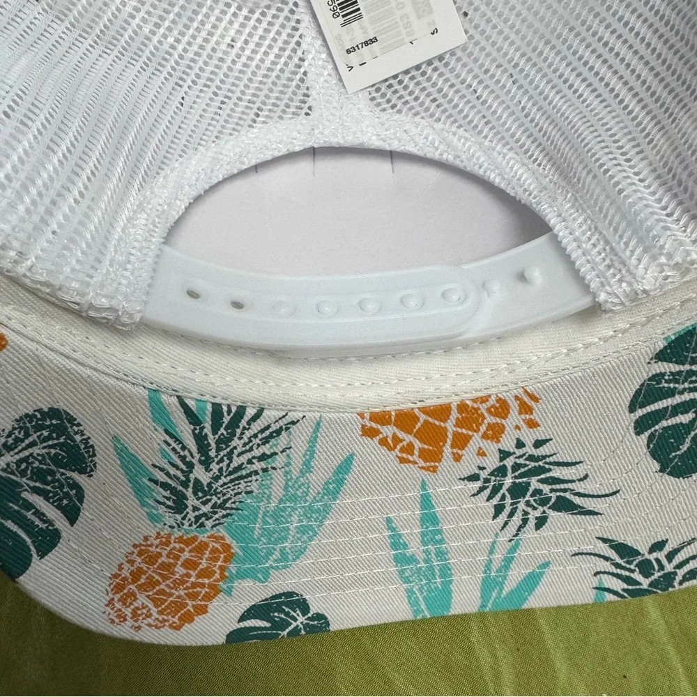 NWT Ron Jon Surf Shop Pineapple Tropical Print baseball Cap - Picture 6 of 8
